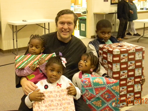 Children receive Christmas Toys due to the generosity of donors.